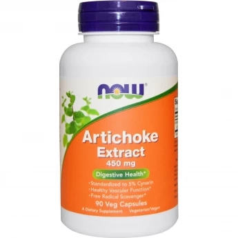 Биологически активная добавка NOW FOODS ARTICHOKE EXTRACT (Экстракт Артишока), 450 мг - 90 капсул