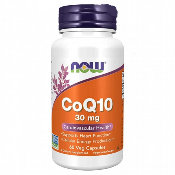 Коэнзим NOW FOODS COQ10 (COENZYME Q10), 30 мг - 60 капсул NS26182