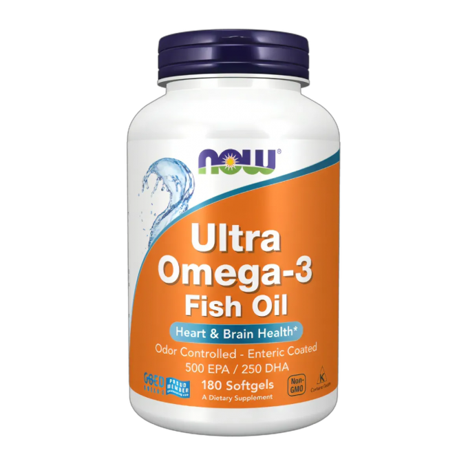 Витамины NOW FOODS ULTRA OMEGA-3 500 EPA / 250 DHA, 180 капсул NS28280